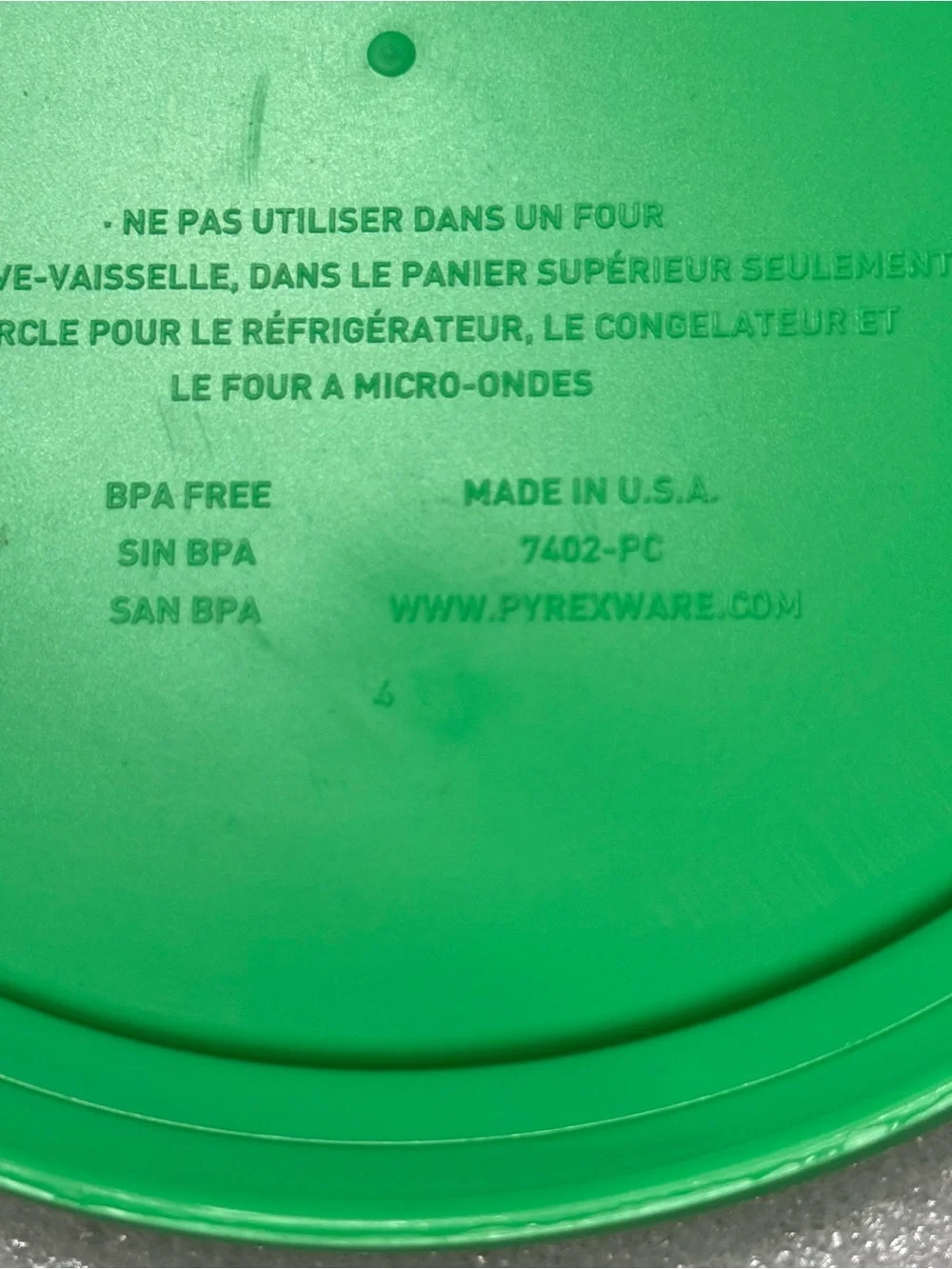 7402-PC 6/7-Cup GREEN Food Storage Replacement Lid (2-Pack) - Made in USA